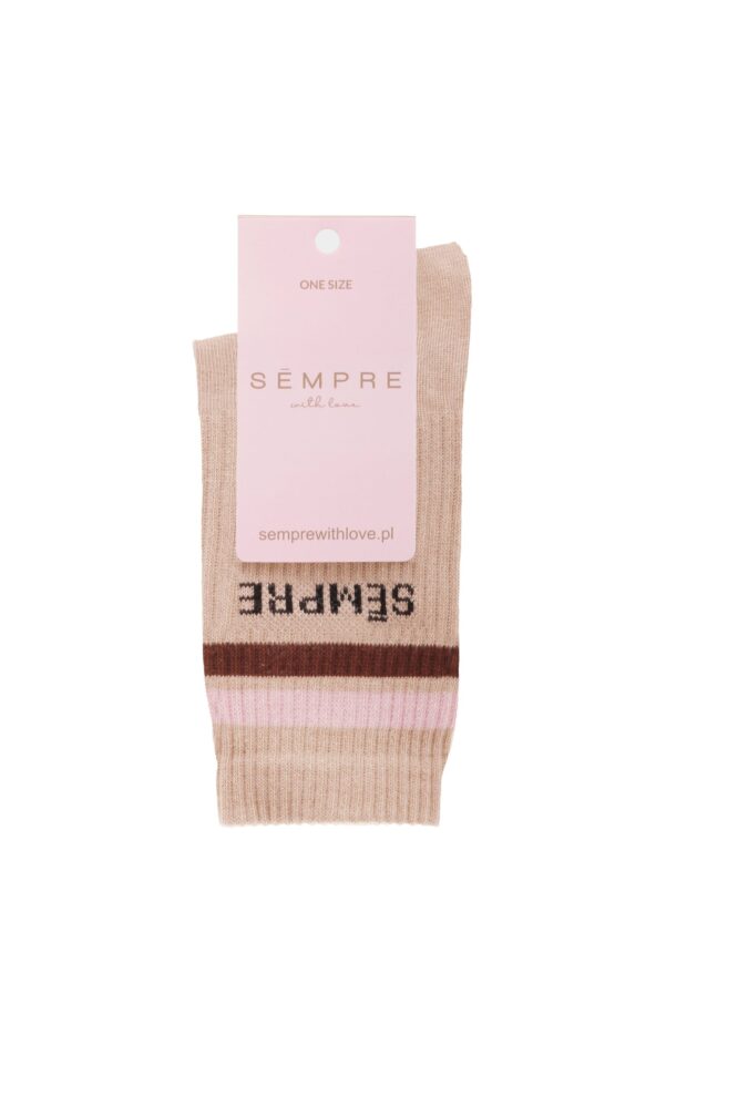 BASIC Socks Beige/Pink/Brown