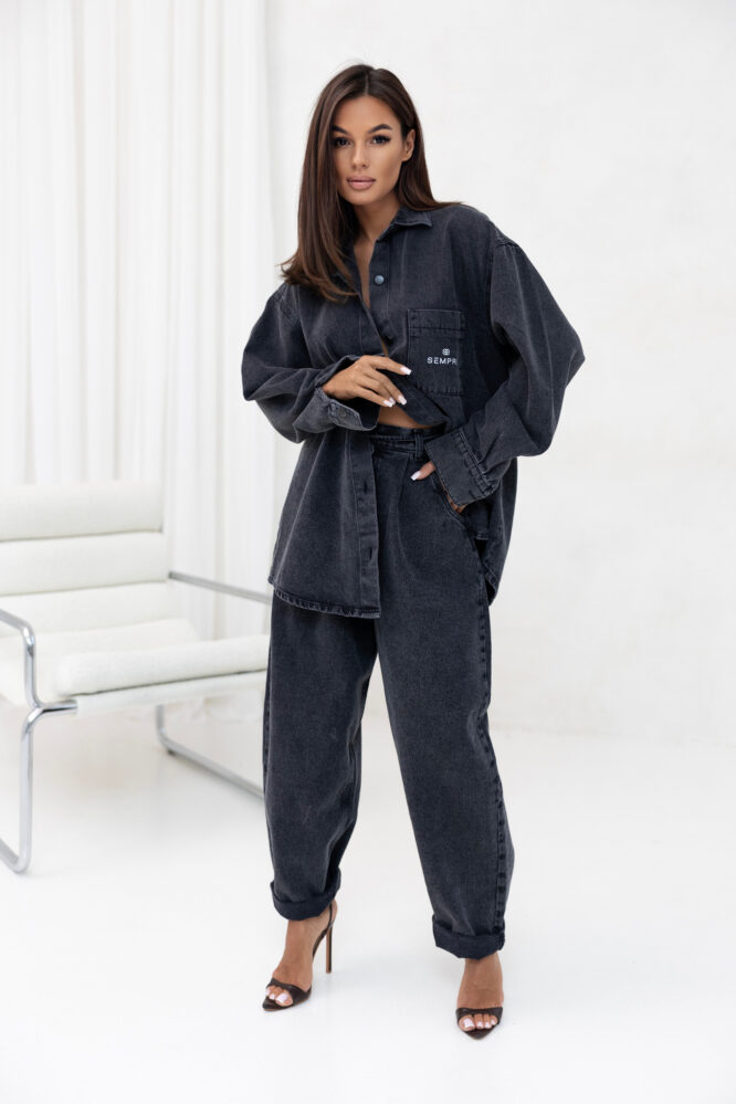 Spodnie JEANS Czarne