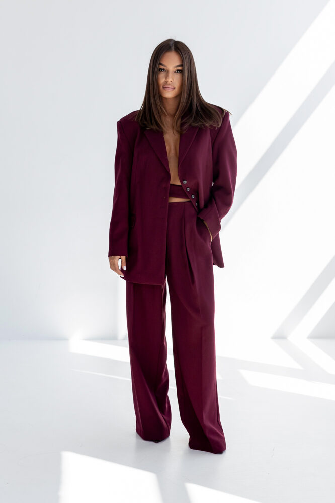 HARMONY suit Maroon