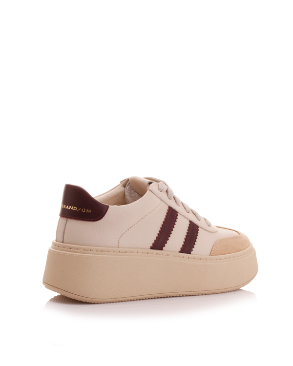 KESJA shoes Beige/Bordeaux