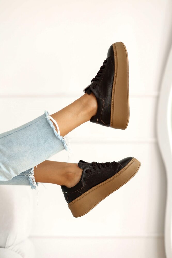 Buty BRIGITTE Czekoladowe