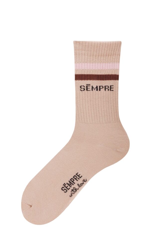 BASIC Socks Beige/Pink/Brown