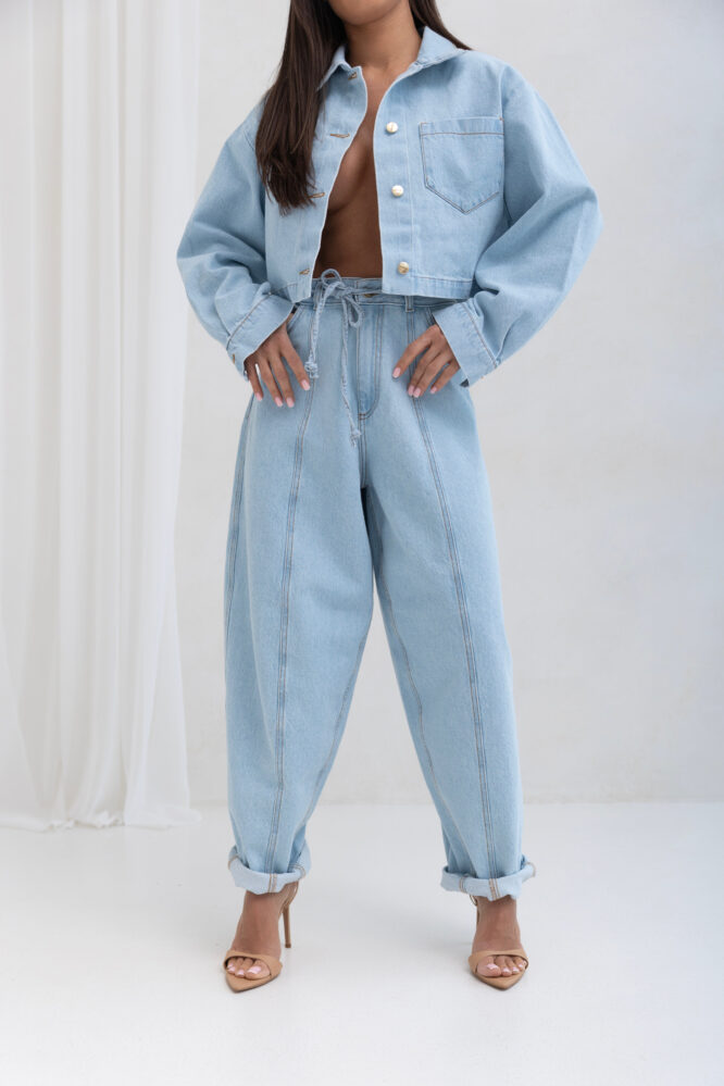Spodnie JEANS TORI Baby blue