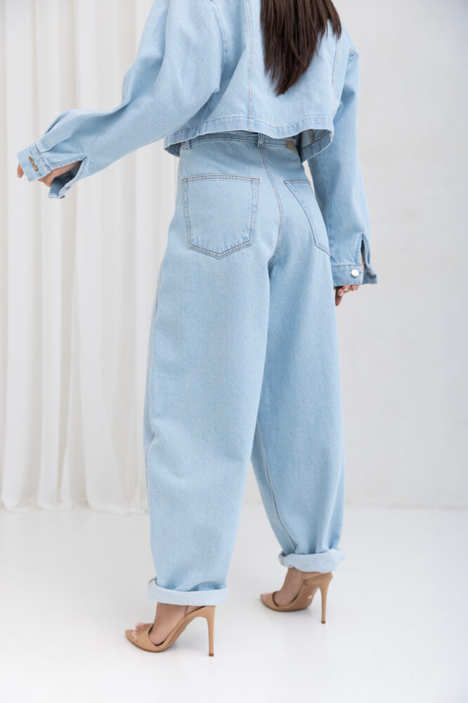Spodnie JEANS TORI Baby blue