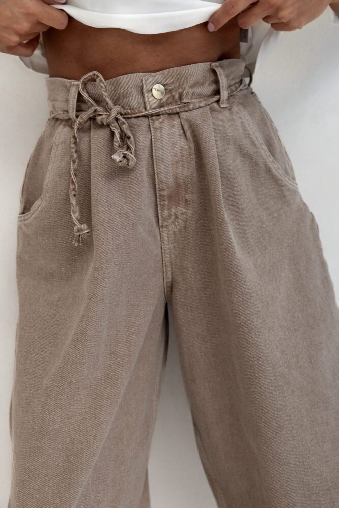 JEANS Pants Dark beige