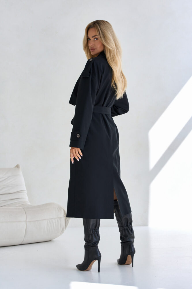 Black trench coat