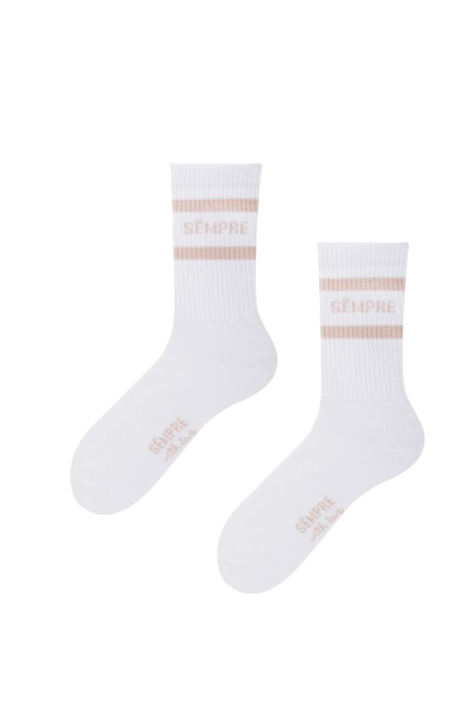 Socks BASIC White/Beige