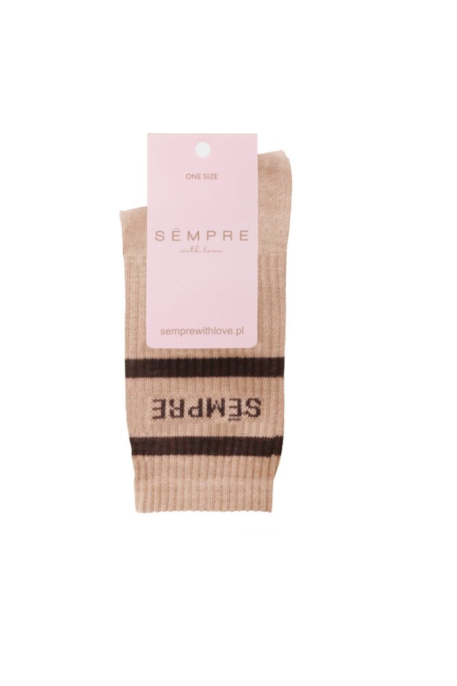 BASIC Socks Beige/Brown