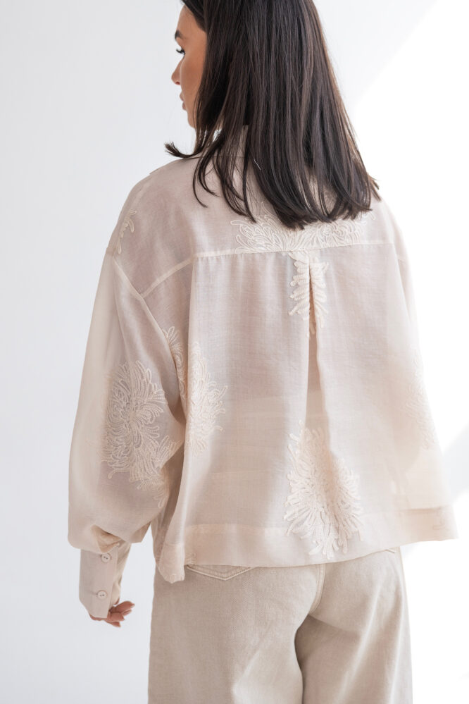 Shirt DEZZIE Warm beige