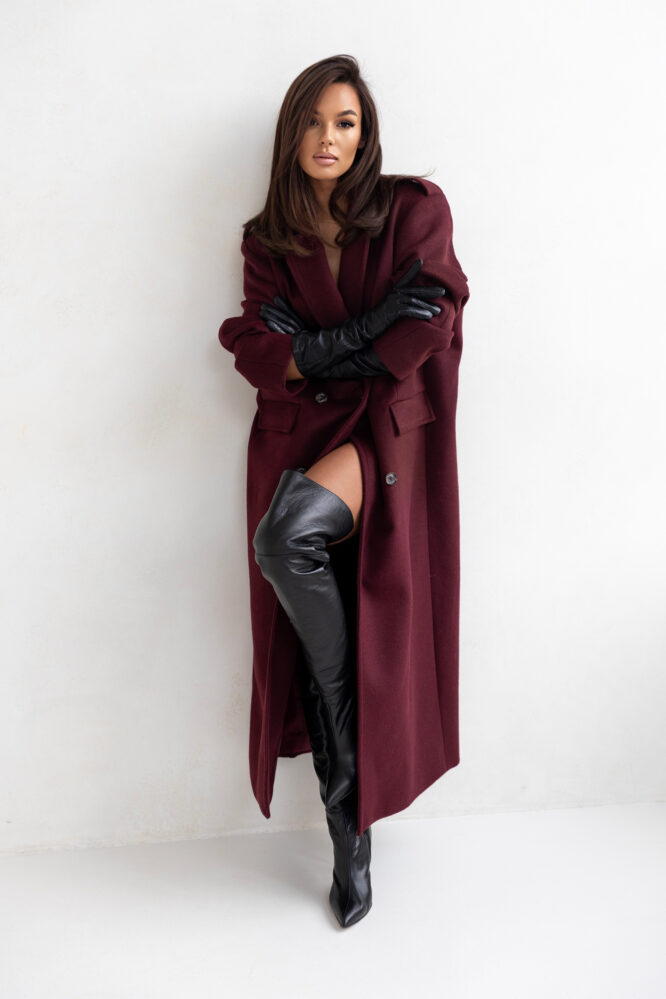 CARRY Coat Burgundy