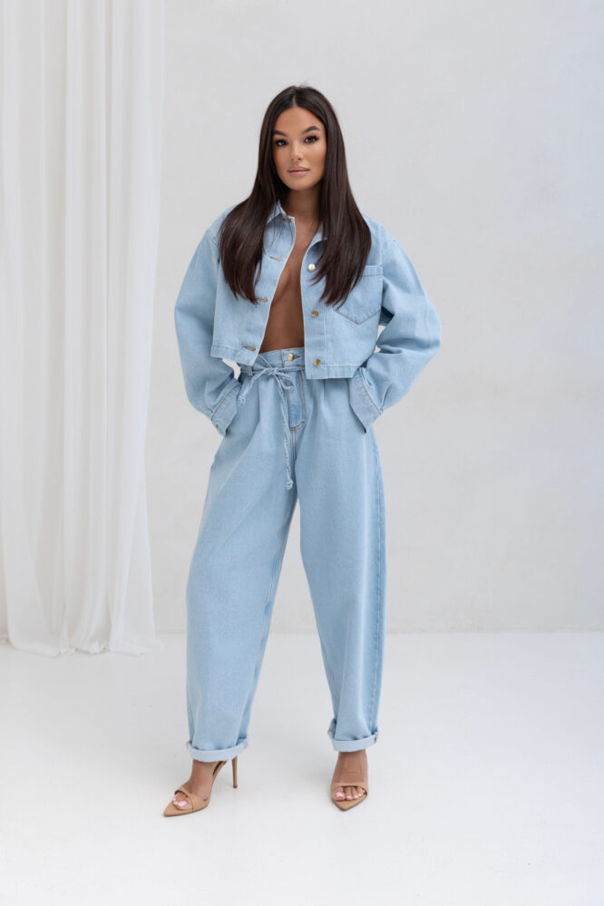 Koszula JEANS NICOLE Baby blue