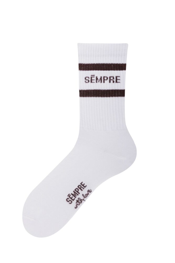 Socks BASIC Beige/Dark Brown