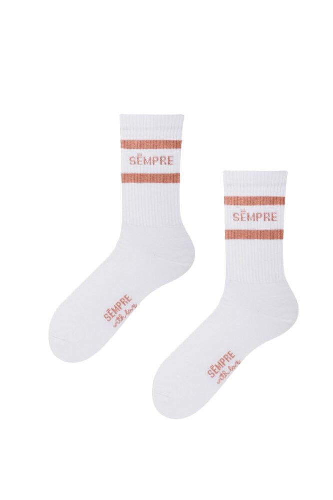 BASIC Socks White/Copper