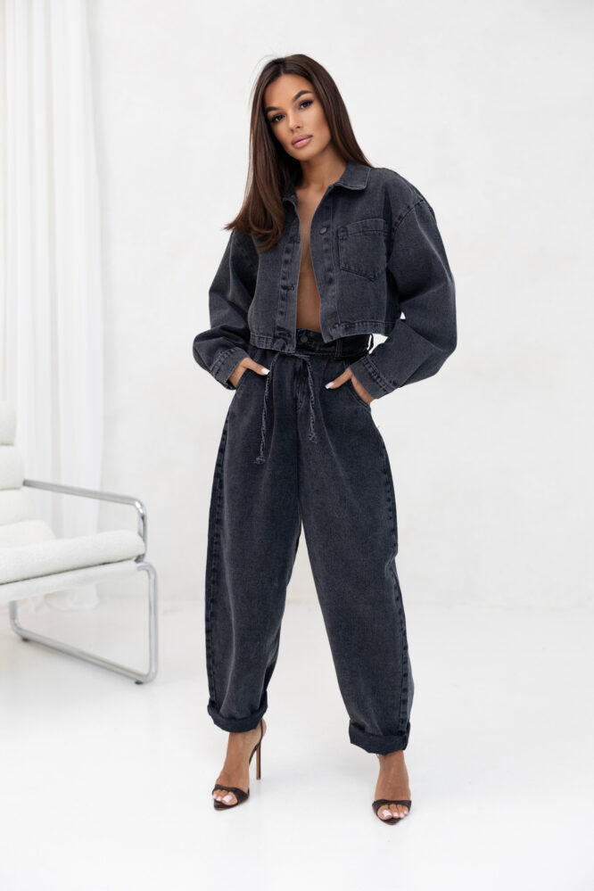 Spodnie JEANS Czarne