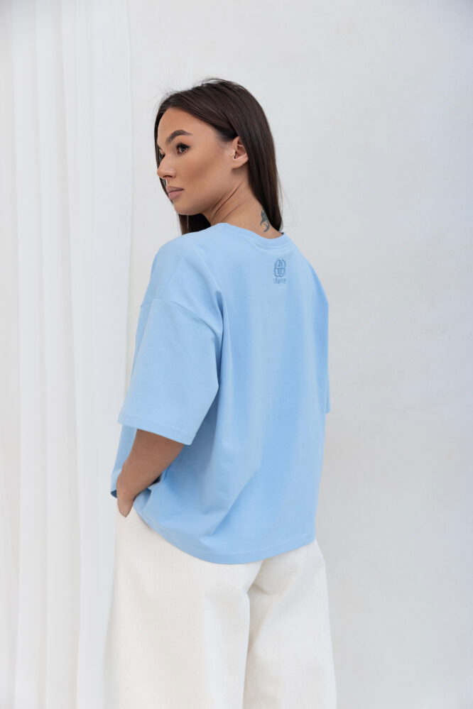 T-shirt OVER  Niebieski