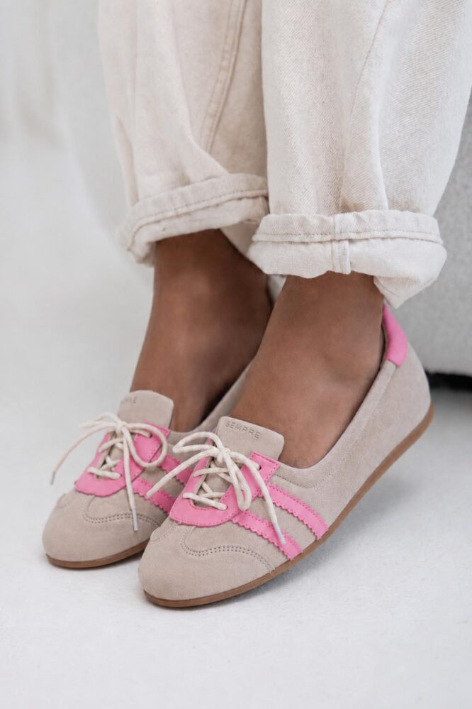 Buty BALLET Cappuccino / różowy