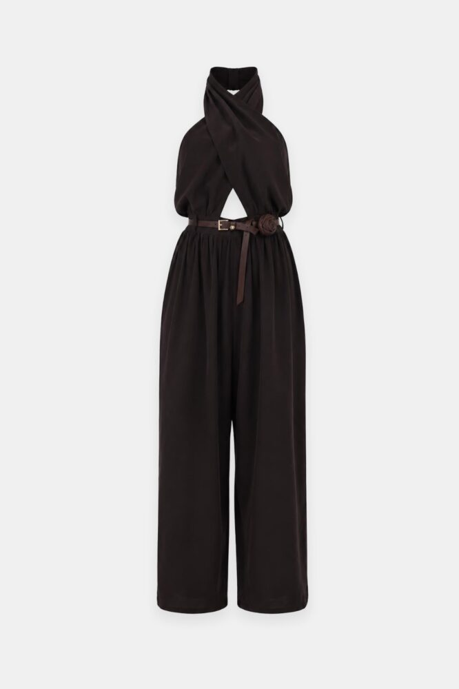 SAVANNA Jumpsuit Chocolate Brown