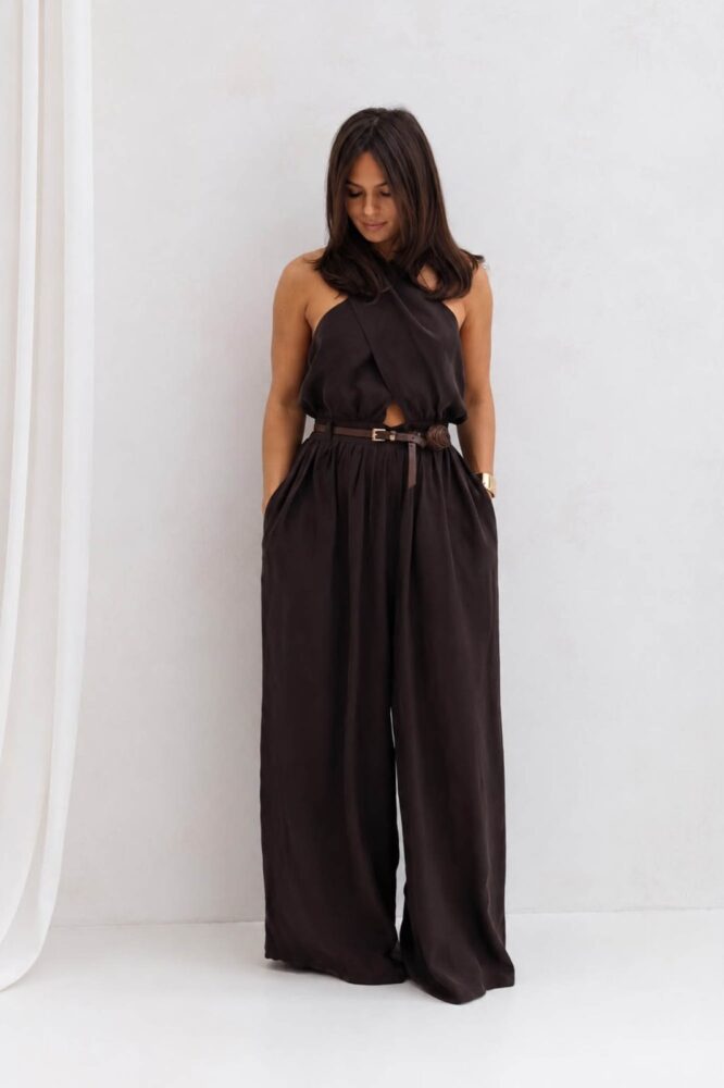 SAVANNA Jumpsuit Chocolate Brown