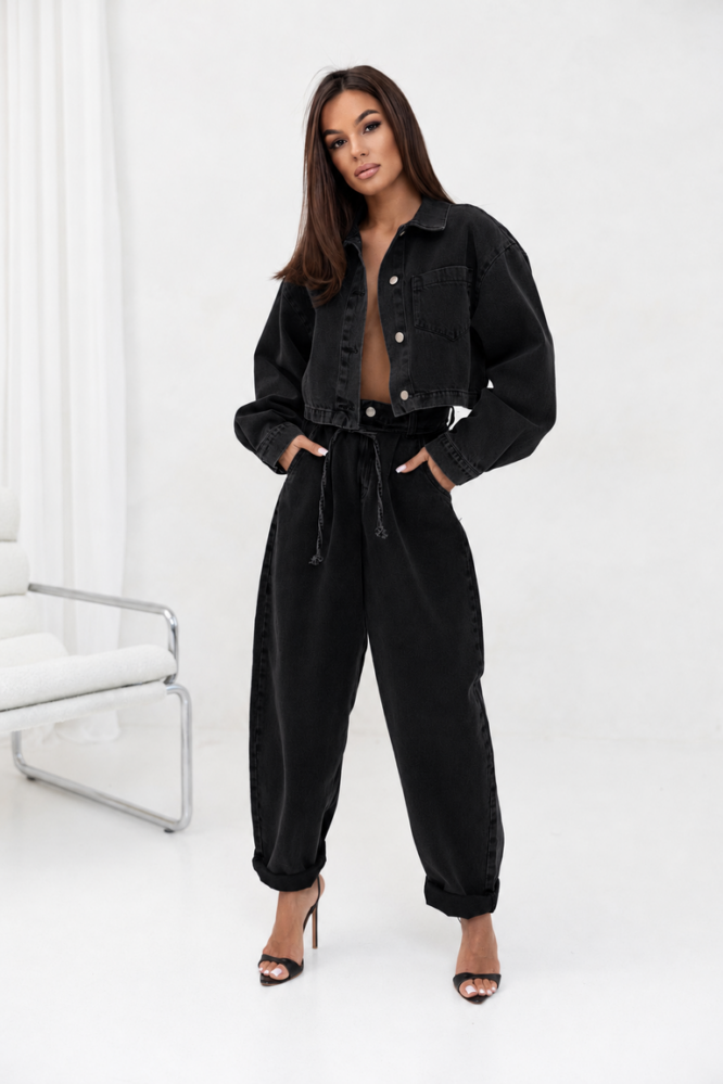Spodnie JEANS Czarne