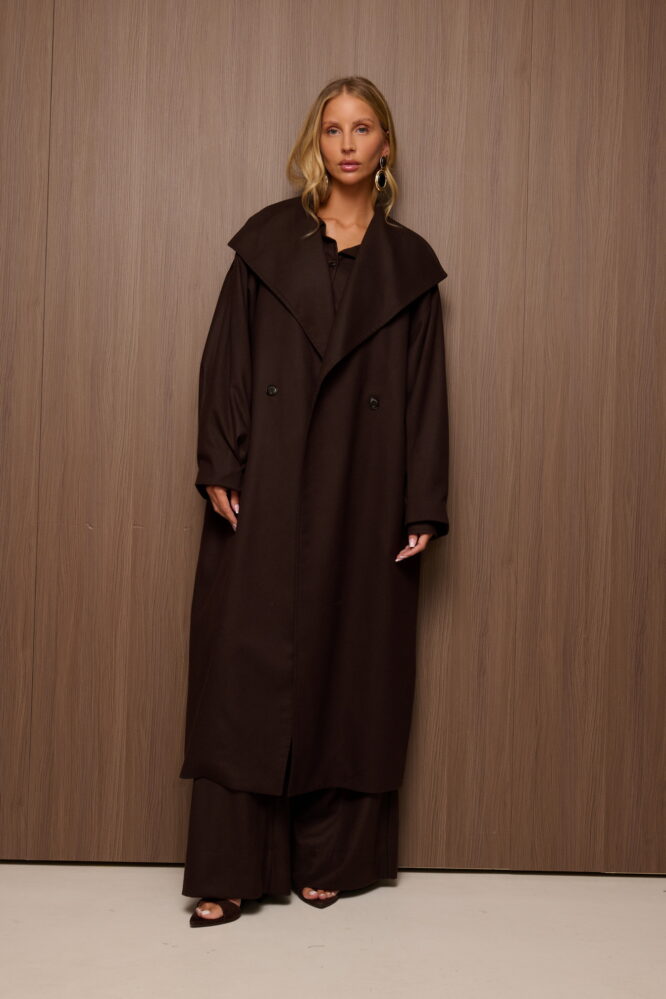 MONROE Coat  Dark Chocolate