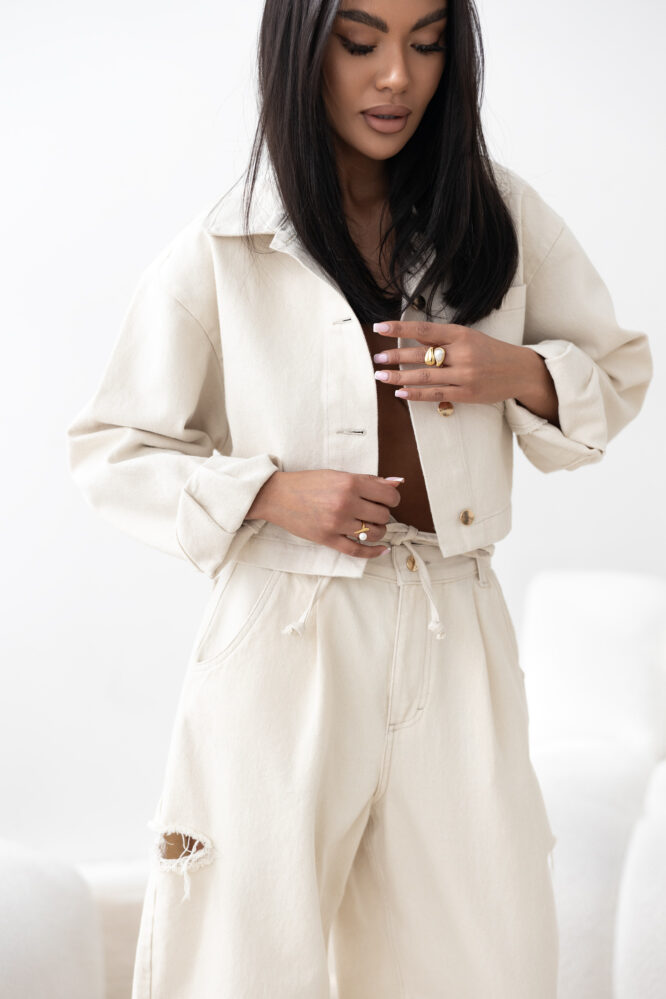 JEANS NICOLE Cream shirt
