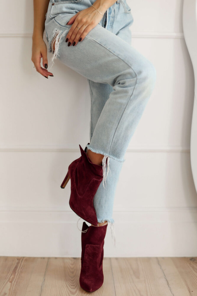 Buty BELLA Bordowe