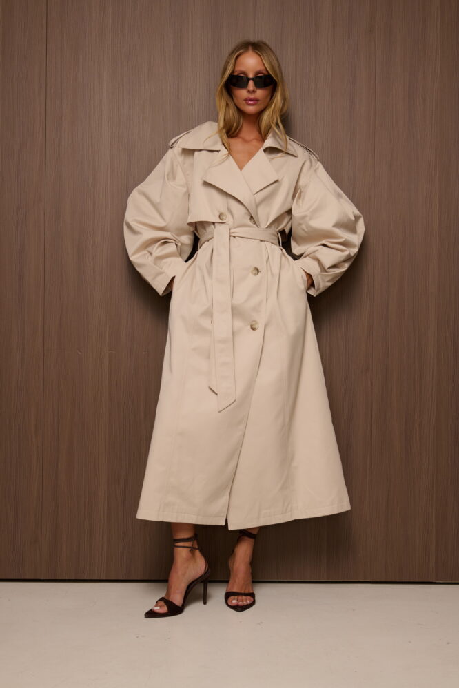 HAYDEN Trench Coat Light Beige