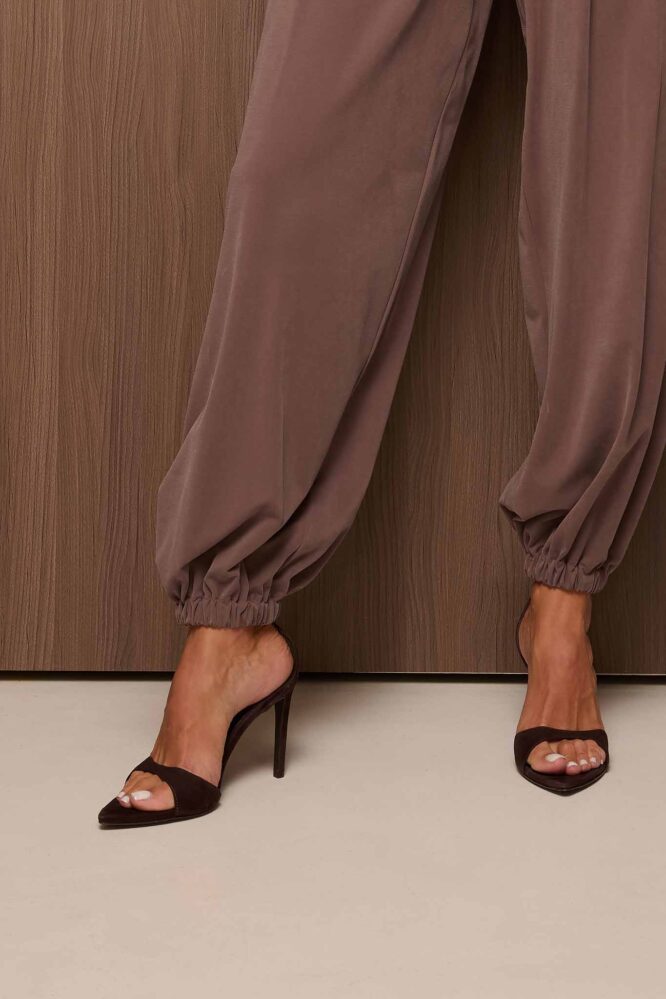 Buty LAVINIA Czekoladowy zamsz