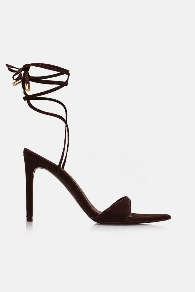 Buty LAVINIA Czekoladowy zamsz