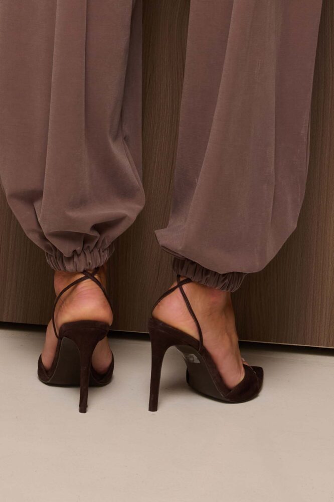 Buty LAVINIA Czekoladowy zamsz