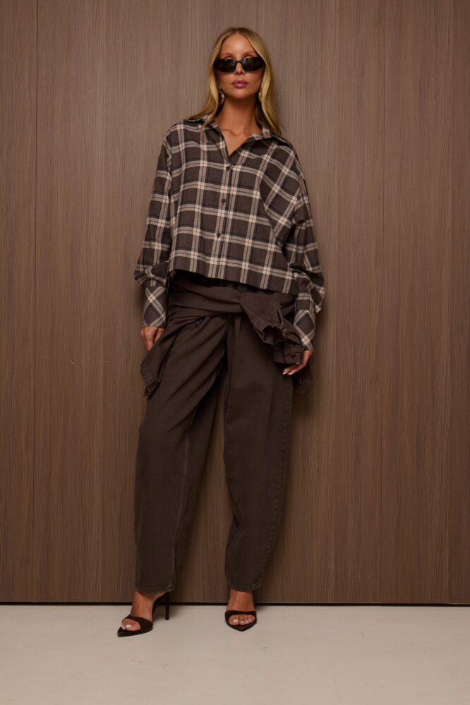 AVA shirt Chocolate