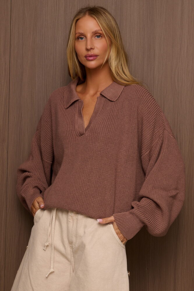 Sweter PALMER Mokka
