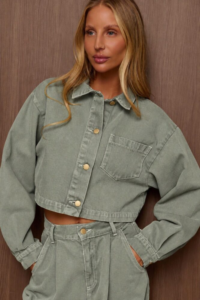 Koszula JEANS NICOLE Szałwiowa
