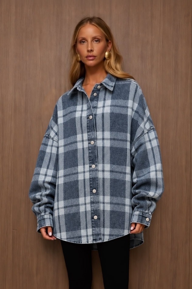 MARLOWE Blue Denim Shirt
