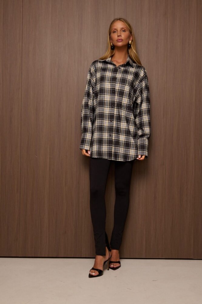 Aura Shirt Black-Grey