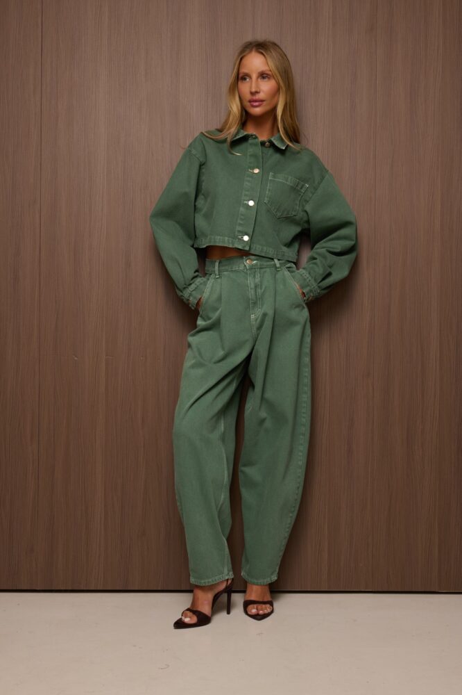 Spodnie JEANS Zielone