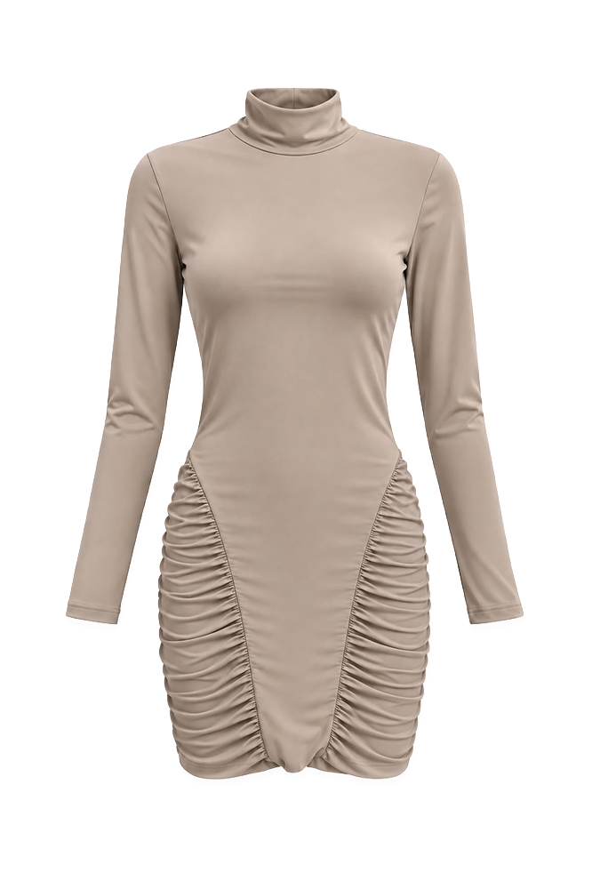ELORA Beige Dress