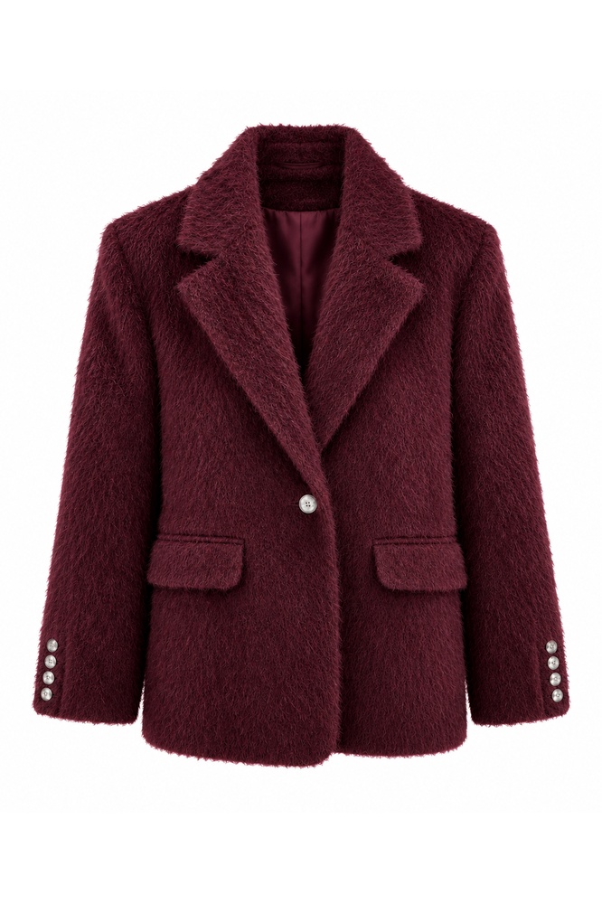 Hazel Burgundy Blazer