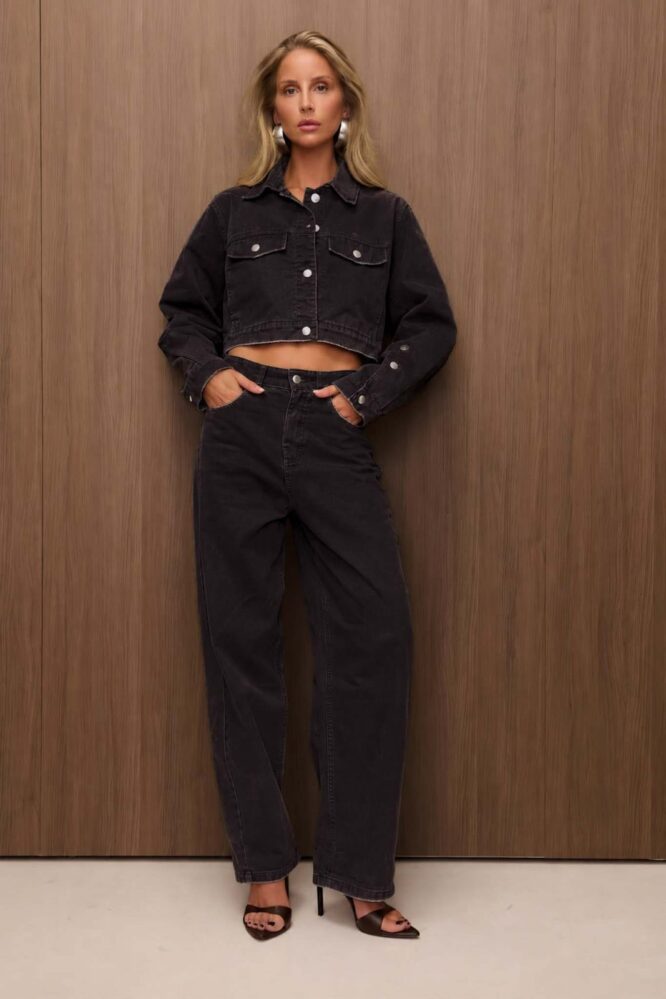 Spodnie JEANS NORA Czekoladowe