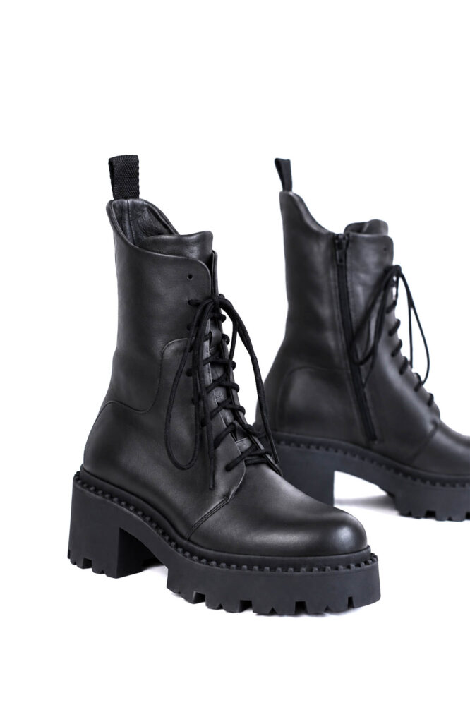 Boots DONATAN Black face leather