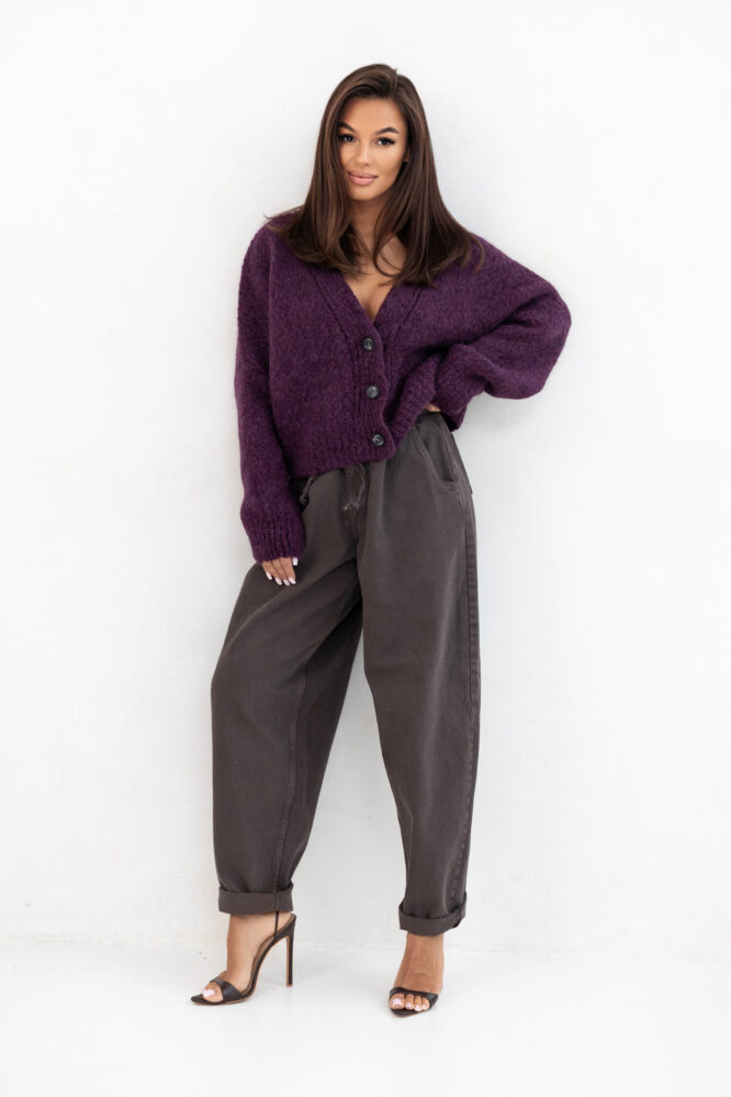 KATI Berry Purple Cardigan